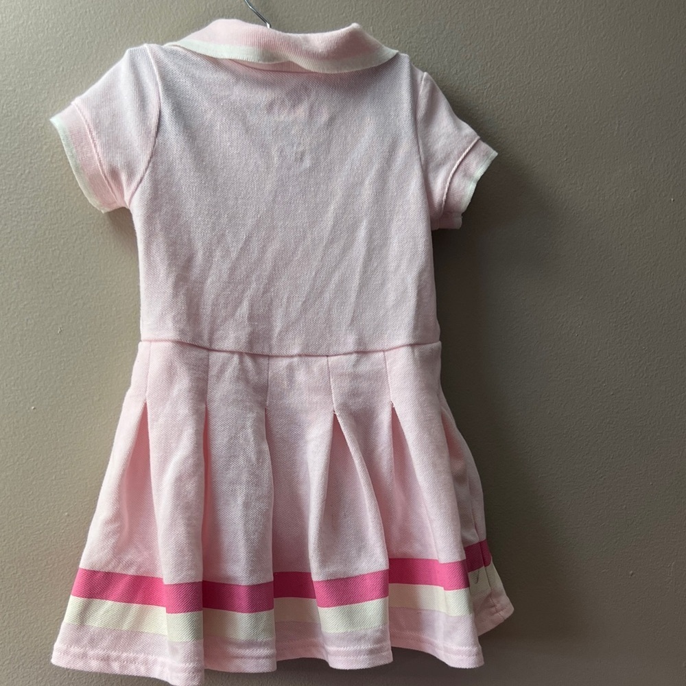 Disney Light Pink Polo Tennis Dress with Striped Hem - Picture 2 of 5